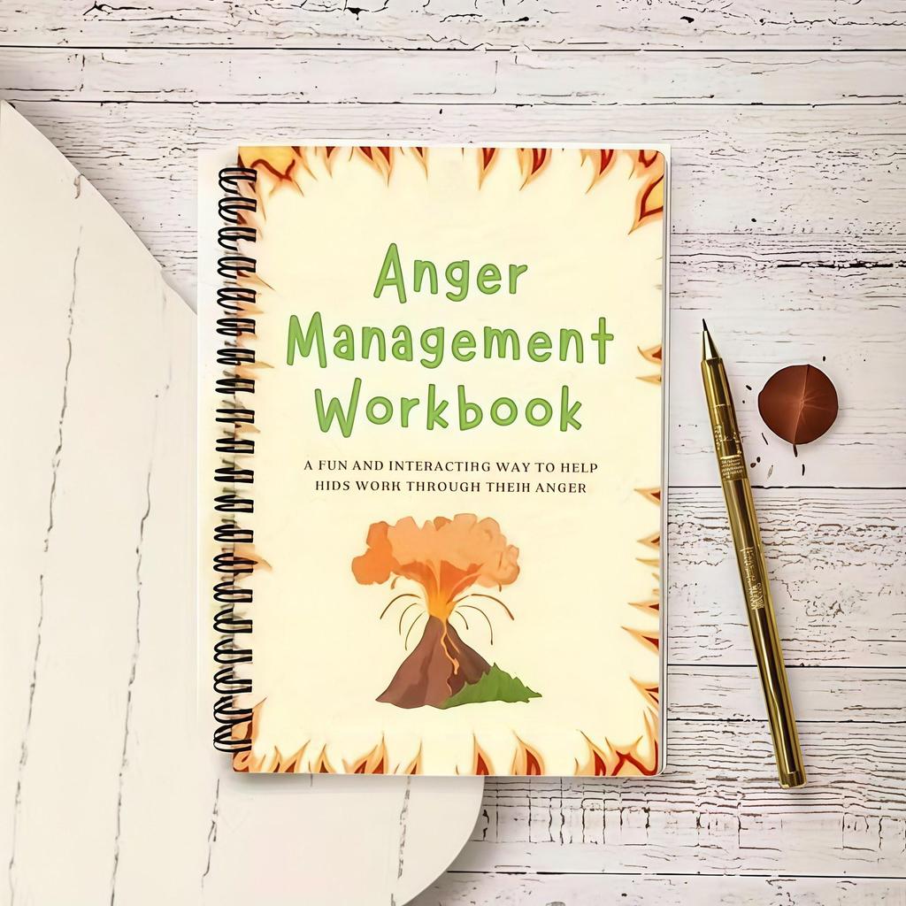 Children's Volcano Emotion Regulation Workbook: Spiral-Bound Anger Management and Creative Counseling Notebook