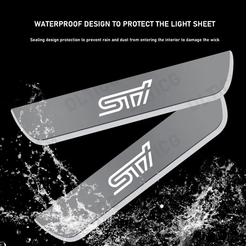 LED Wireless Welcome Pedal Car Scuff Plate Door Sill Light For Subaru STI OUTBACK JLG8 wvr BRZ XV Impreza Forester Legacy Ascent