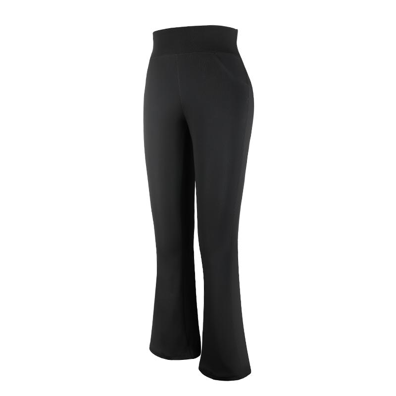 

Расклешенные леггинсы с высокой талией для женщин и карманами, черные расклешенные леггинсы, брюки для йоги, узкие леггинсы XL чёрный