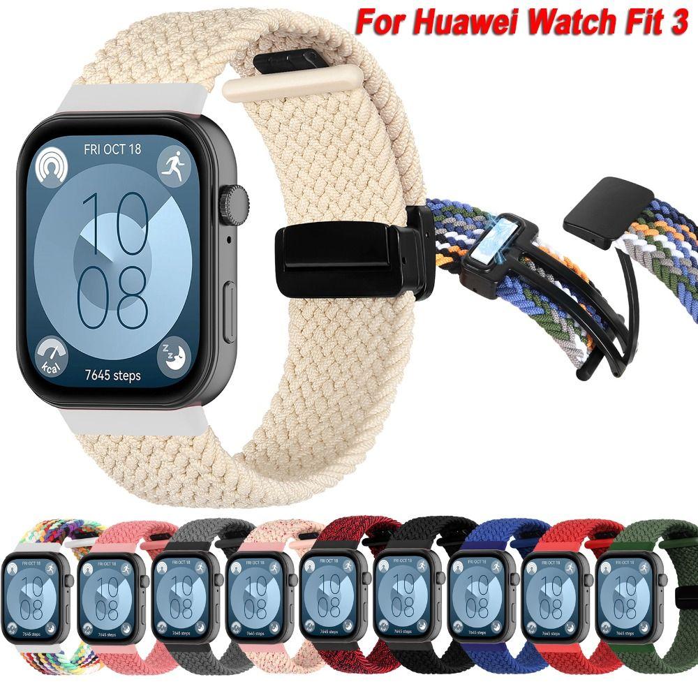 

Replacement Wristband Bracelet Loop Magnetic Buckle Watch Band for Huawei Watch Fit 3