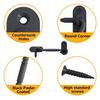 Strong Steel Hook with Screws Corrosion Proof Finish Metal Hanging Hook set for Humid Environment Farm Shed Storage