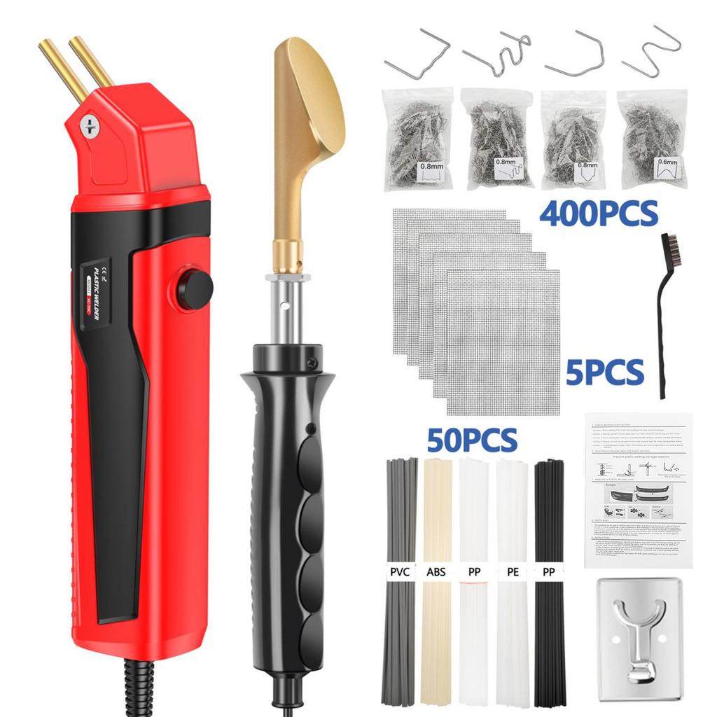 Plastic Welding Machine Repair Tool Kit 5 In 1, Crack Repair with Patent Pin Design, Wide Application Home and Auto Use