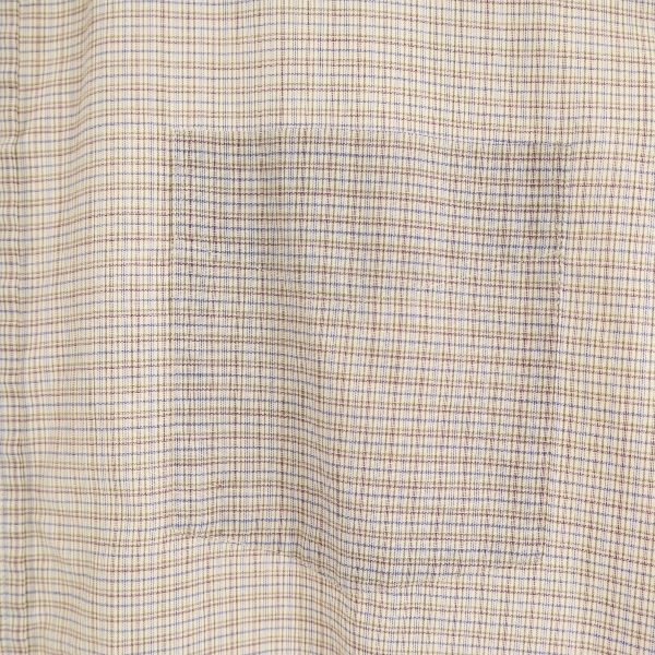 Yves Saint Laurent 80s 90s Old Check Pattern Long Sleeve Shirt Shirt Men's Used