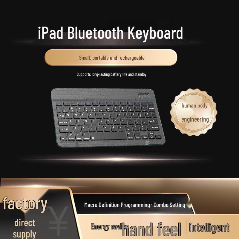 Wireless Bluetooth Keyboard & Mouse for Tablets and Phones - Silent, Rechargeable