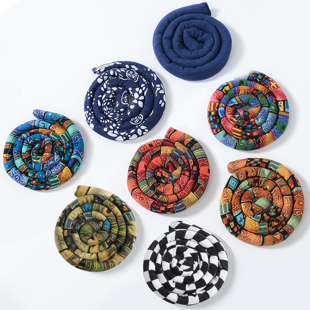 Flexible Headband Ethnic Style Iron Wire Hair Rope Set High Ponytail Spiral Lock Colorful Dirty Braid Long Hair Strands
