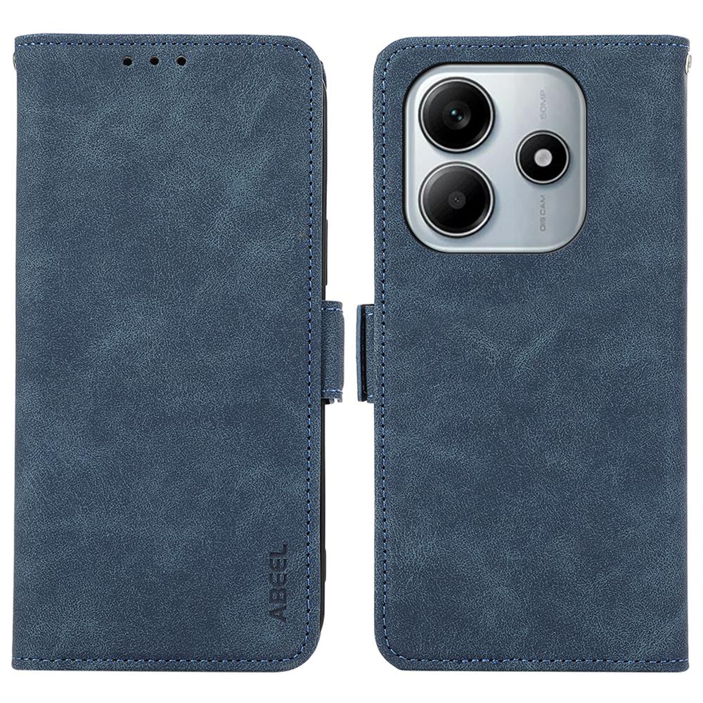 For Xiaomi Redmi Note 14 4G Case PU Leather Folio Stand View RFID Blocking Phone Cover