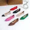 Fashion Women's flat shoes with pointed soft knitted sole breathable and comfortable shoes Spring and Autumn 2025 new model