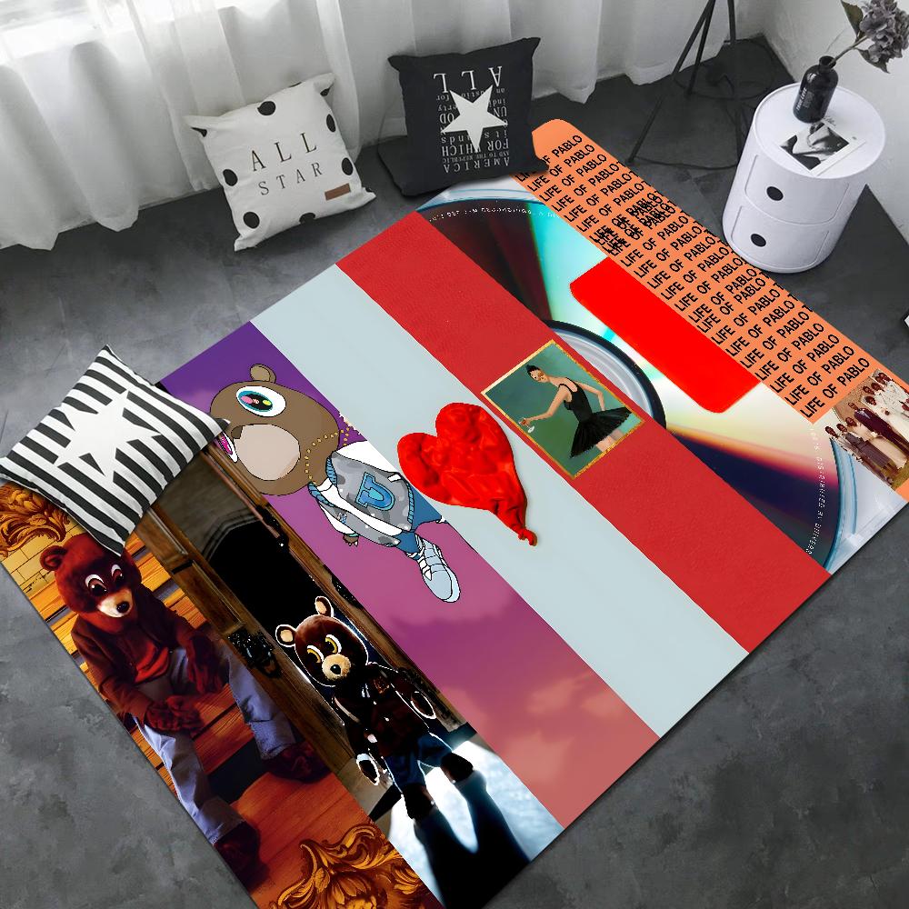 Hot Singer Kanye West Kitchen Mat Nordic Style Bedroom Living Room Doormat Home Balcony Anti-Slip Doormat Area Rug