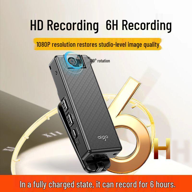 

2025 HD Chest-Worn Cycling Recorder: Smart Video Camera 32GB Small No-Screen Clip HD Recording