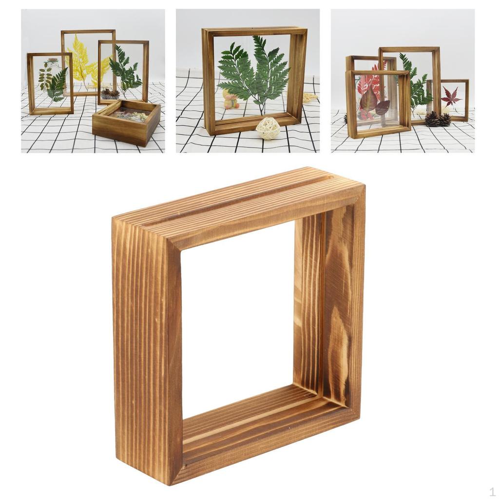 Espositore Artistico Fai-da-te per Piante Essiccate Foto in Vetro Doppio