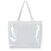 Teinei Kobo Ita Tote Bag for Men and Includes Button Y005 Bag, Women, 2-Way Show-Off Bag, Small, Simple, Badge, (White)