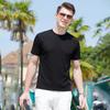 Bamboo knot texture and elasticity are easy to maintain. Heavy duty long staple cotton summer men's round neck short sleeved T-shirt is breathable