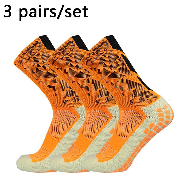 3 pairs New  Men Women Camouflage Arrow Soccer Socks Breathable Sports Silicone Anti Slip Grip Football Socks