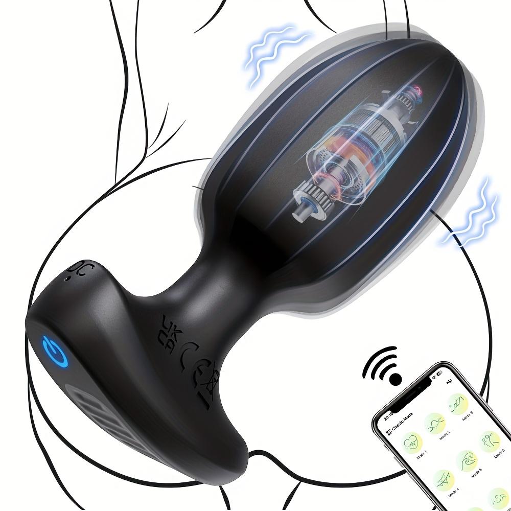 9 Frequenzen Vibrations-APP Bluetooth Analplug Analspielzeug Sexspielzeug Erwachsenenprodukte Männlich und Weiblich Universal
