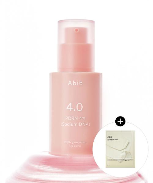 Abib PDRN Glow Serum 4.0 Pump 30ml + Collagen Gel Mask Pack 1EA NONE