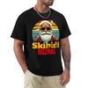 Skibidi Rizzmas Santa Funny Christmas Rizz Graphic Cool Retro Charismatic Santa Claus Design Tshirt Modern Print Casual Tshirt