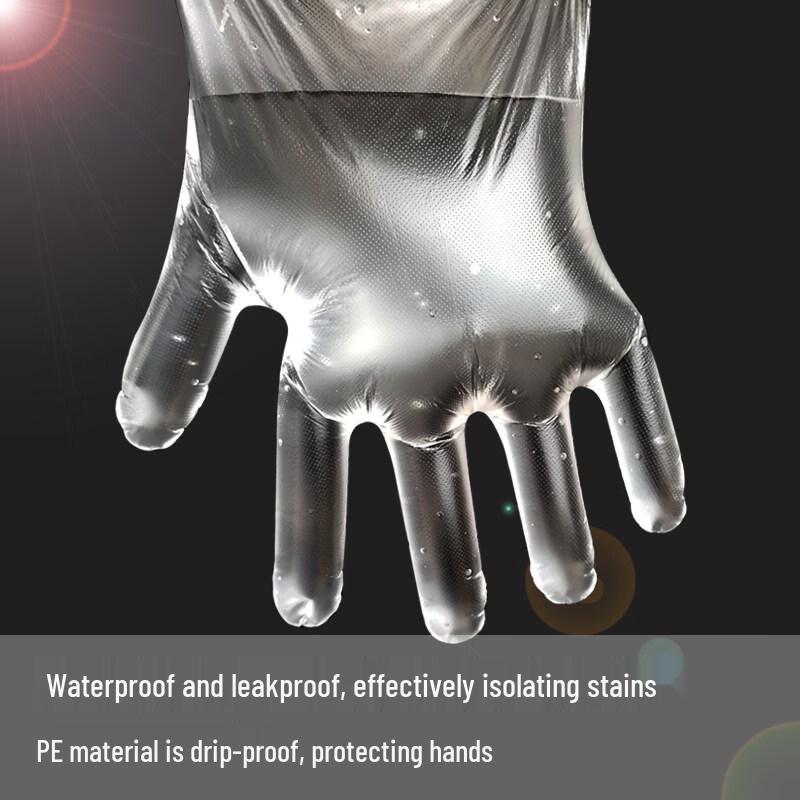 ZISIZ Food Grade Disposable Plastic Gloves