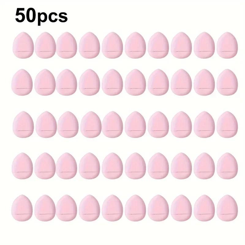 Paquete de 50 mini aplicadores de polvera para la punta del dedo set aplicador básico de precisión para corrector almohadilla para el dedo