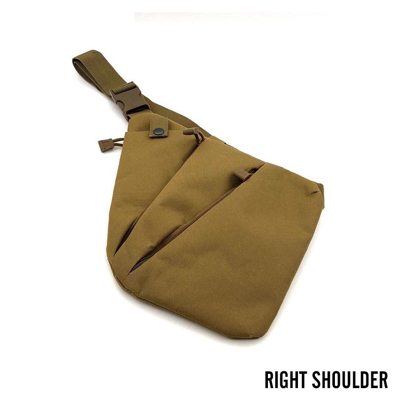 Multifunctional Concealed Storage Gun Bag Holster Men's Left Right Nylon Shoulder Bag Anti-theft Bag Chest Bag Hunting