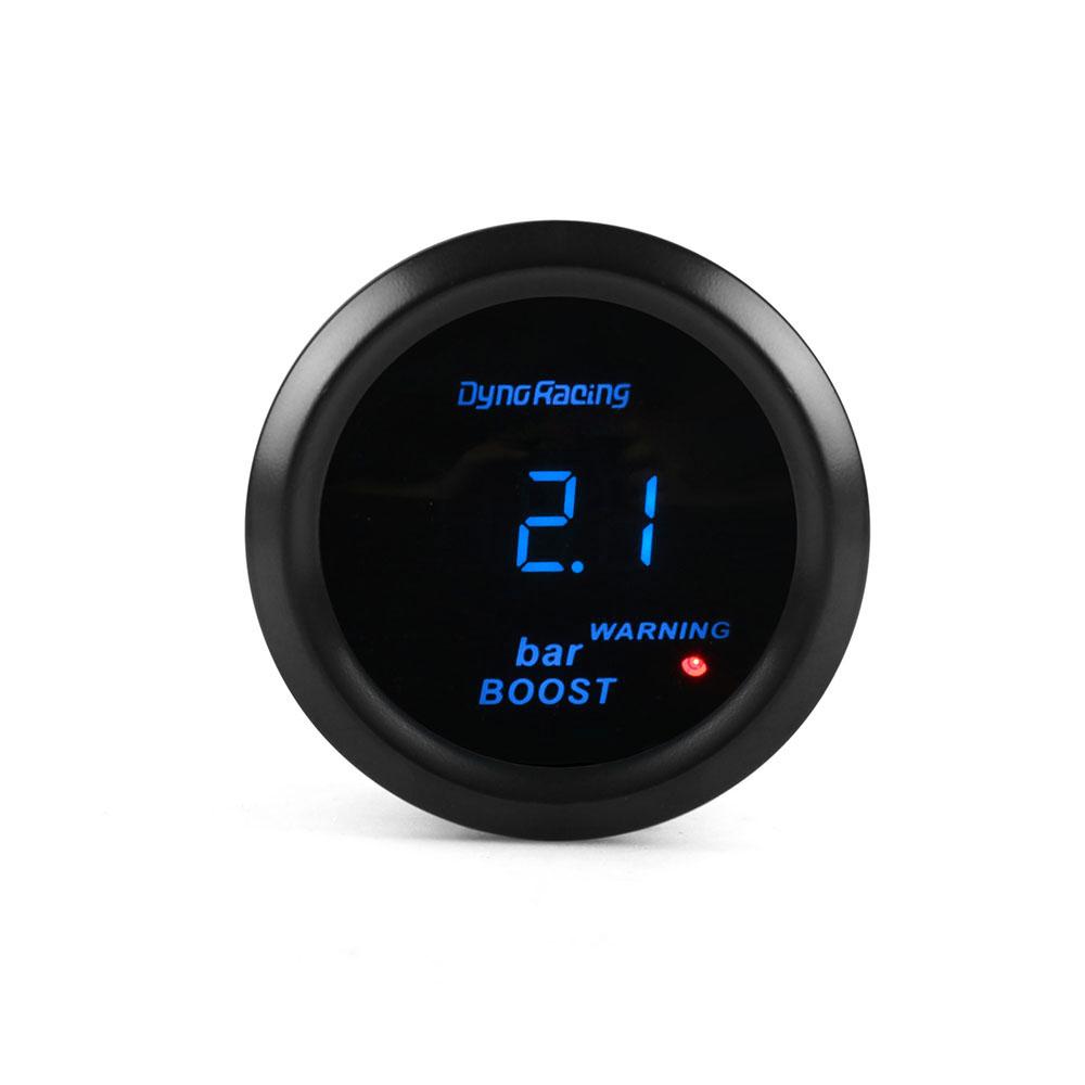 Dynoracing 2inch 52mm Car Boost turbo gauge BAR Type Blue Digital Led Turbo Boost Meter sensor