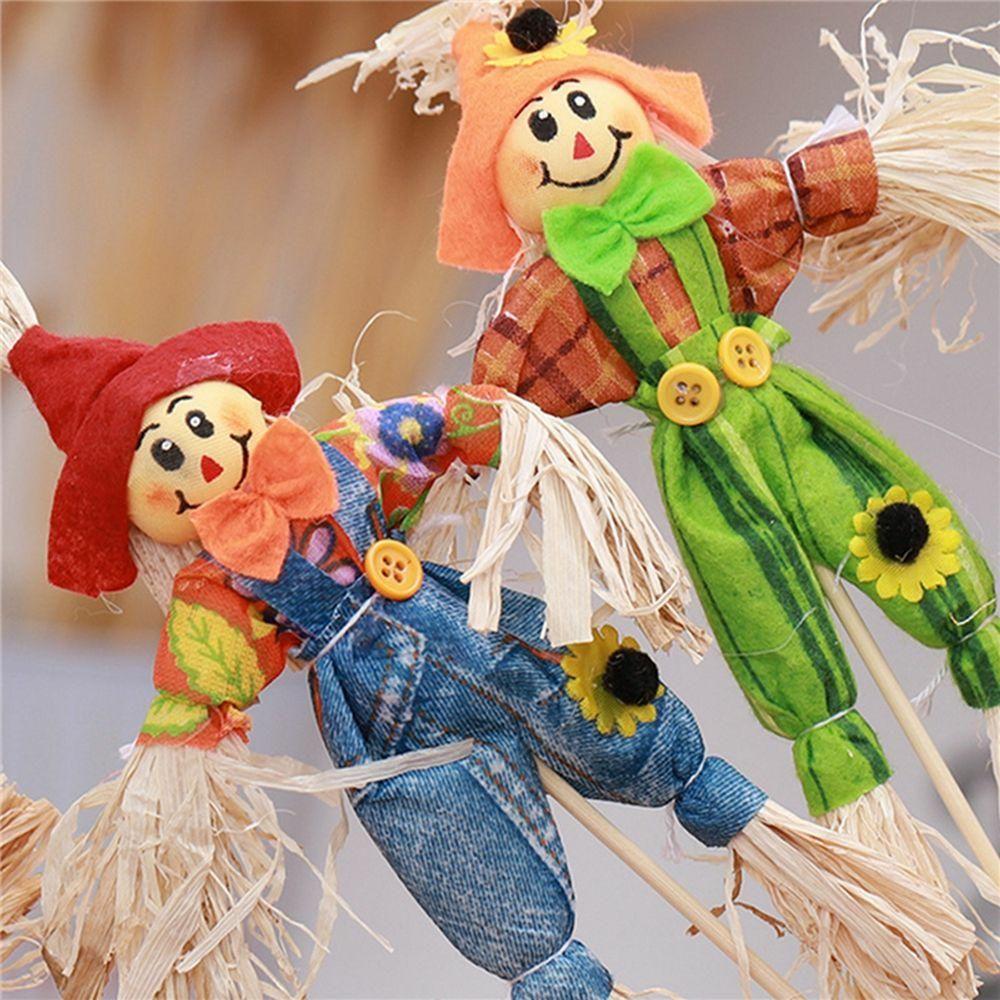 For Party School Home Scare Crow Fall Halloween Decoration Home Ornament Scarecrow Thanksgiving Day