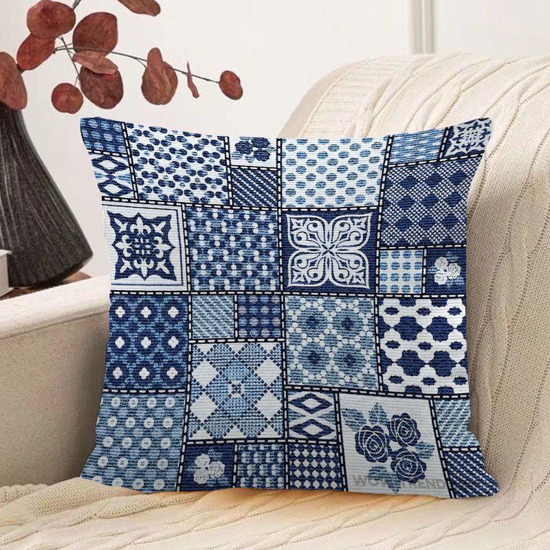 Bohemian Ethnic Style Pillow Colorful Retro Geometric Print Pillow Famous Hotel Inn Sofa Square Pillow