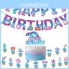 Stunning Mermaid Birthday Flag And Cake Picks Ideal For Ocean Theme Parties