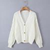 Women's European & American Style Long Sleeve Button-Up Cardigan Sweater - Fashionable & Casual