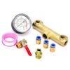 8pcs Air Compressor Component  Set with Strong  Pressure Gauge & Valves Air Pumps Fittings Set Ideal for Maintenance Needs