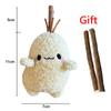 Soft Cats Plush Stuffed Toy Smiling Critters Excitement Interactive Novelty Small Real Doll Interesting Cat Accessories Supplies