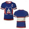 Maglia da Hockey Rivalità Accesa Estate Sport all'Aperto Traspirante T-shirt a Maniche Corte Y2K Unisex Stile Harajuku Top Moda Casual