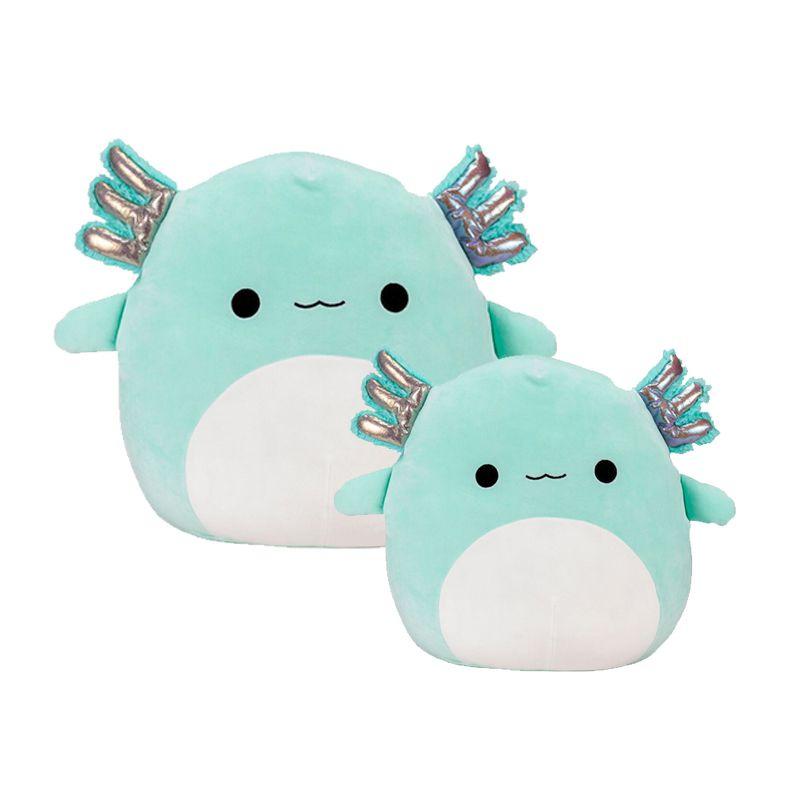 Cute 8" And 16" Plush Axolotl Teal Green Anastasia Doll Perfect For Soft Toy Collectors