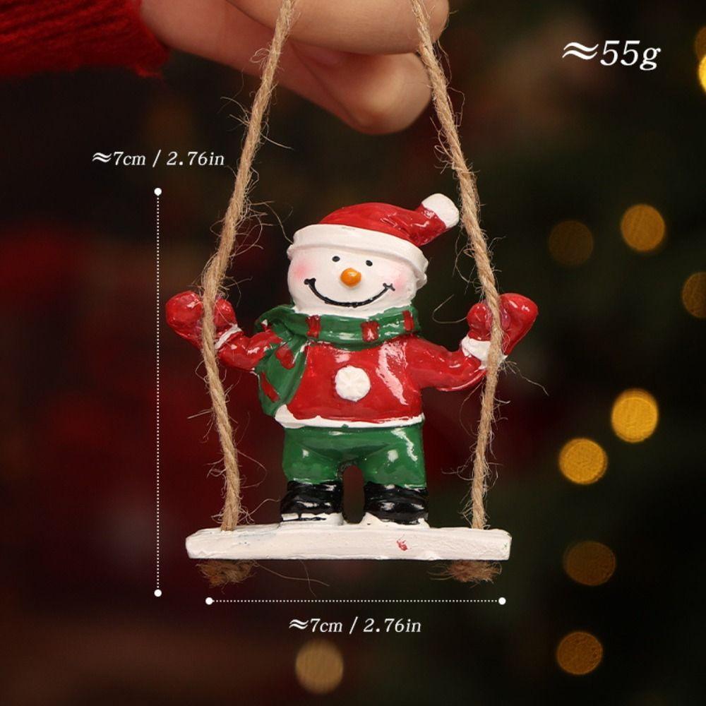 Nordic Style Xmas Tree Pendant Santa Clasu Christmas Ornament Christmas Hanging Decoration  Party