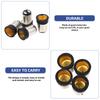 8Pcs Lamp Holder Socket Adapter E17 To E14 Light Bulb Converter Plastic Copper Material Easy Installation Reliable Connection