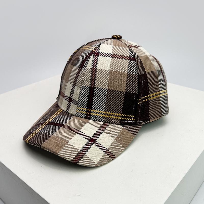 Scuola di Baseball Vecchio Vintage Righe Scacchi Uomini Donne Per Genere Neutro Cappellini Freschi Cappelli a Visiera Parasole da Esterno Casual Traspirante Classico