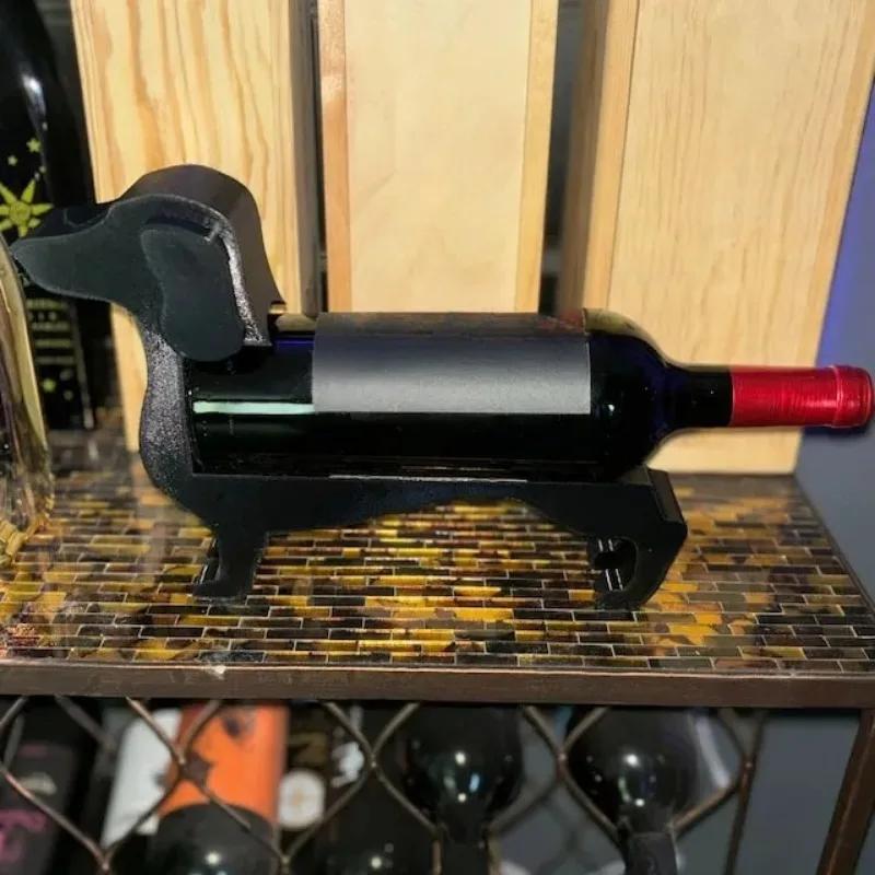 1pc Dog Wine Bottle Holder Sausage Wine Bottle Rack Wine Bottle Support Stand Decoration Stand