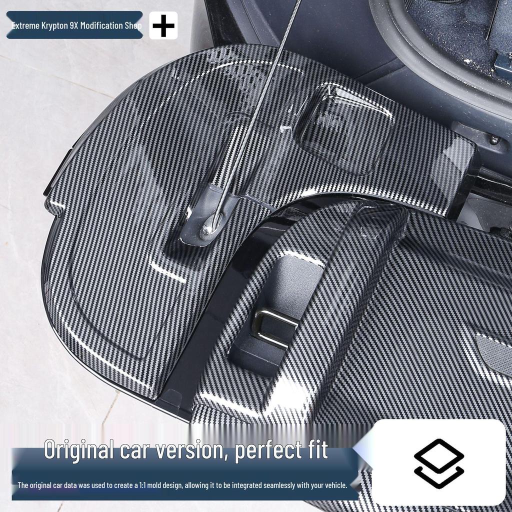 Carbon Fiber End Plates: Scratch Protection for Zeekr 9X Trunk Door