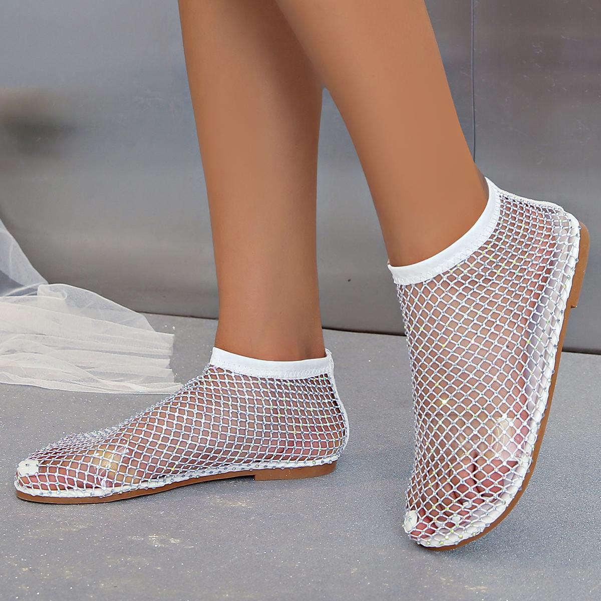 Модные женские сандалии класса люкс с круглым носком и плоской подошвой — фото 4