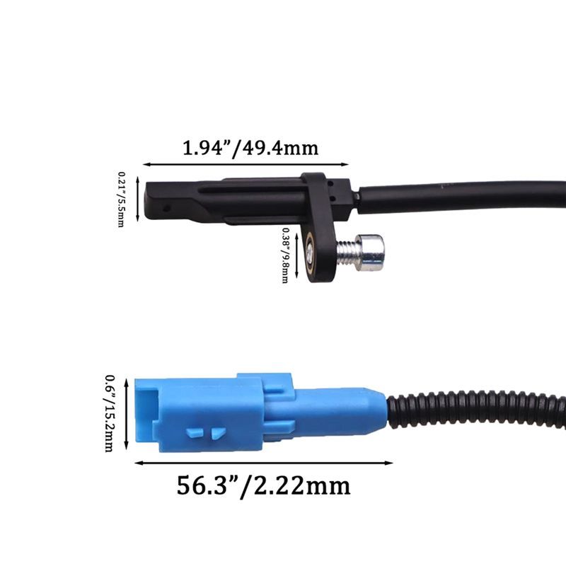 2Pcs New Rear Left Right Wheel Speed ABS Sensor For 508 407 Citroen C5 C6 1.6 2.0 HDI 2.2D 9670502980, 4545.K7