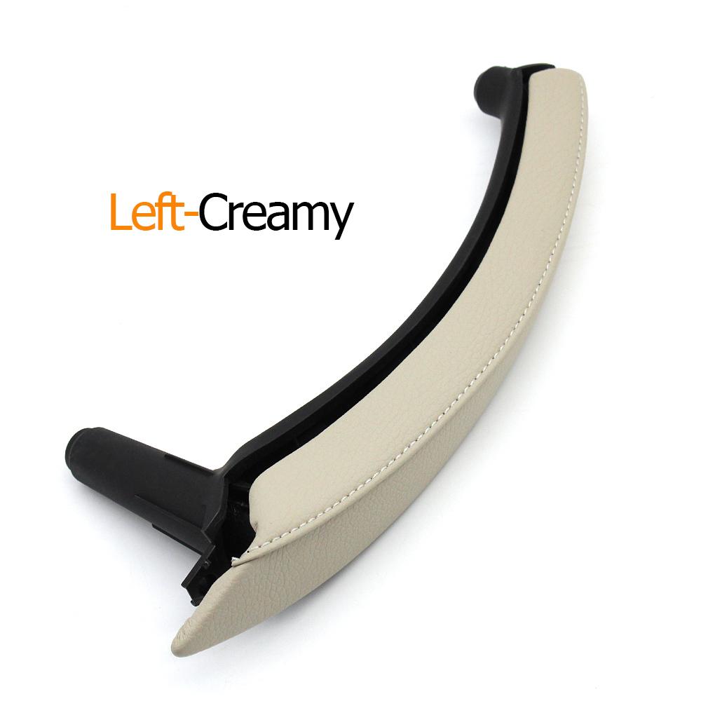 Interior Car Left Right Passenger Door Pull Handle with Leather Cover Trim Replacement For BMW X5 X6 E70 E71 E72 2007-2013