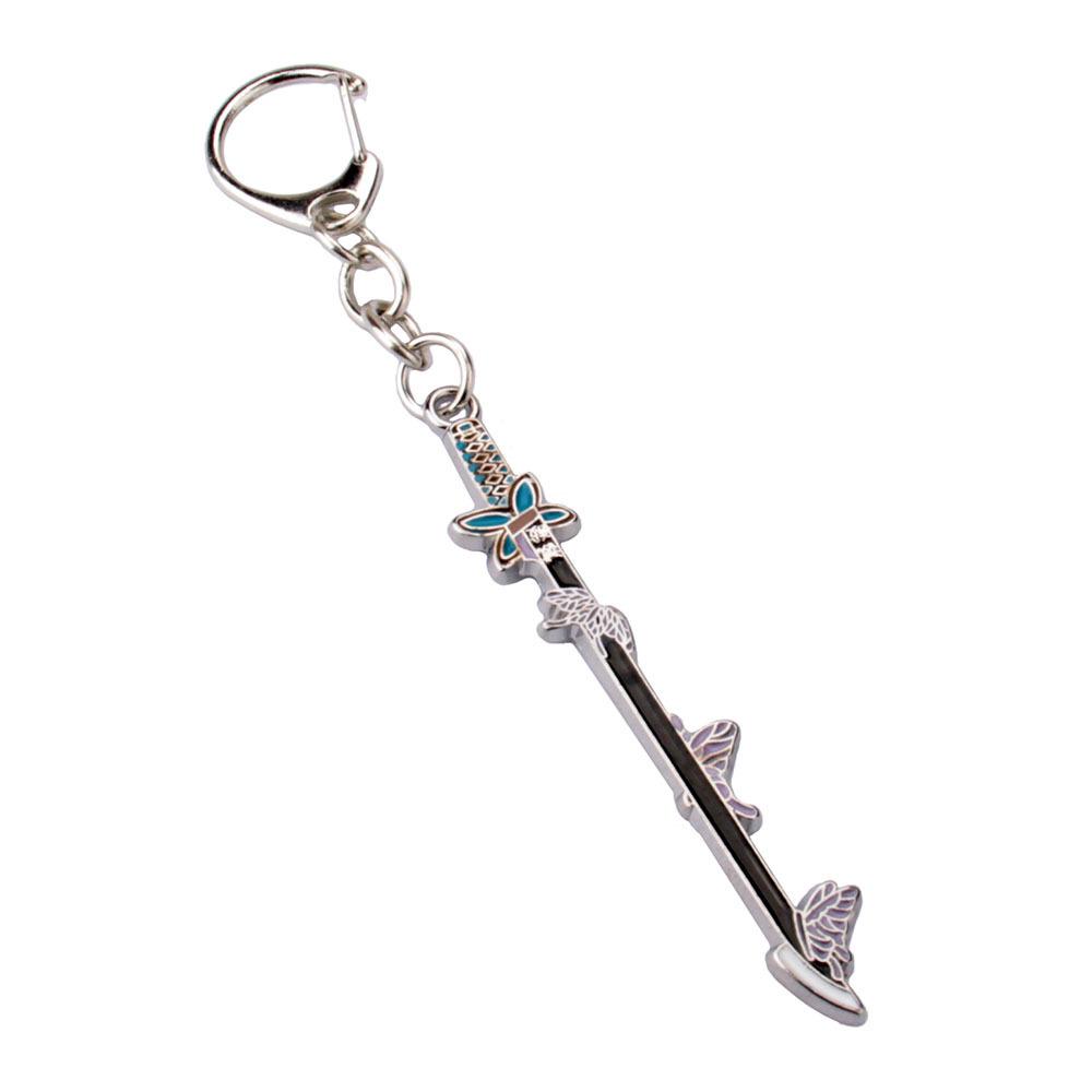 Demon Slayer Tanjiro & Shinobu Nyckelring Hänge – 9 Pelare Svärd Tillbehör