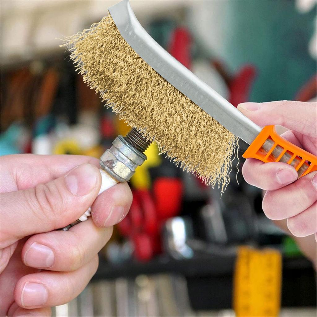 Zestaw szczotek drucianych z rękojeścią 3 szt. 24 cm