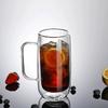 400ML Double Wall Glass Mug Ice Cola Glasses Coffee Mugs Beer Whiskey Tumbler Juice Cup Drinking Glasses
