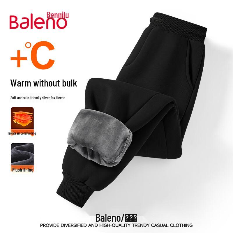 

Baleno Men s Fleece Lined Loose Fit Winter Casual Pants 2XL
