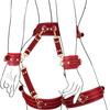 SM Manufacturer's Erotic Props Set Adult Alternative Leather Set Bondage Set Reverse Hand Back Hip Cuff Integrated