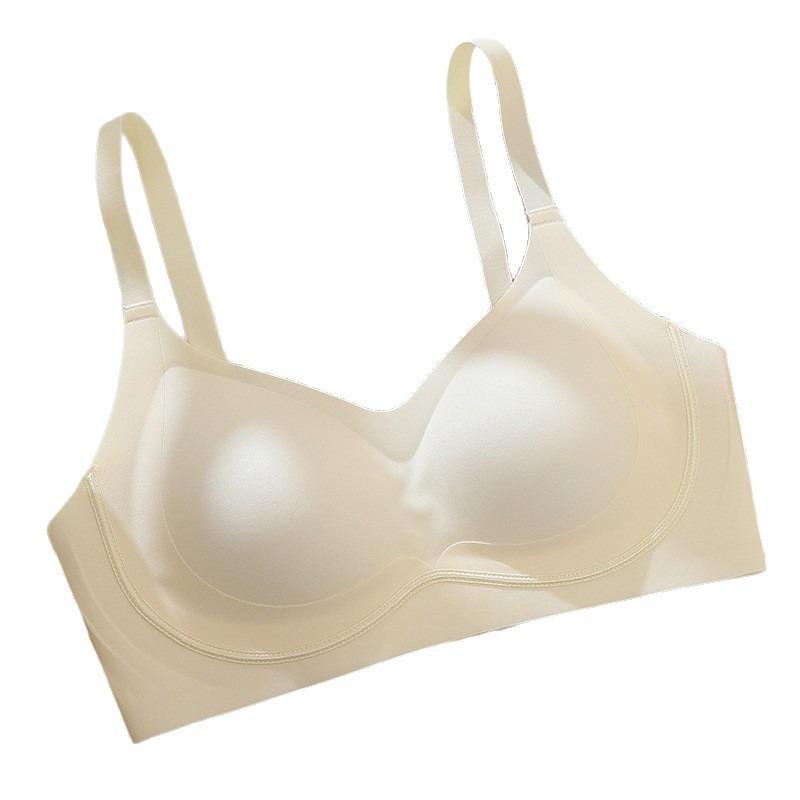 Women's Seamless Wire-Free Support Bra: Zero-Feel, Jelly Soft, Breathable, Thin Cup, Beautiful Back Design