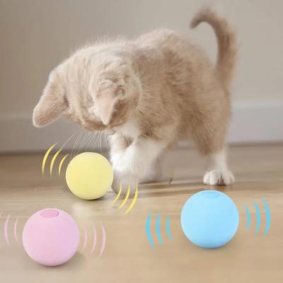 Smart Cat Toys Interactive Ball Catnip Cat Training Toy Pet Playing Ball Pet Squeaky Supplies Products Toy for Cats