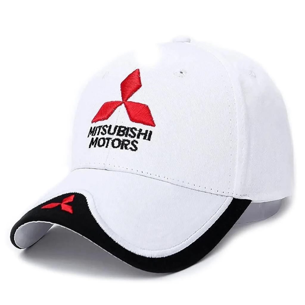 Unisex Mitsubishi Stickerei Baseballkappen Frühling und Herbst Outdoor Verstellbar Lässige Hüte Sonnenschutzmütze