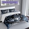 3PC Custom Name Wolf Spirit Artwork Bedding Set Duvet Cover Closure Includes 1 Duvet Cover & 2 Pillowcases for Bedroom