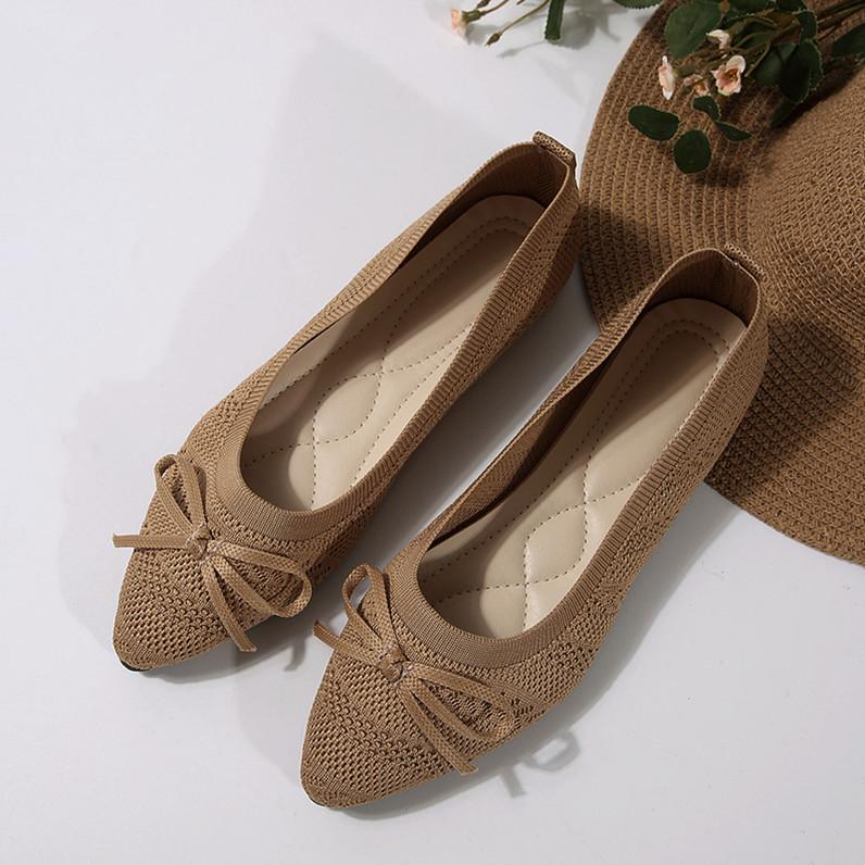 Summer 2026 New Style Pointed Toe Shallow Mouth Breathable Comfortable Casual Flats Shoes Wear-resistant Non-slip Loafers Women